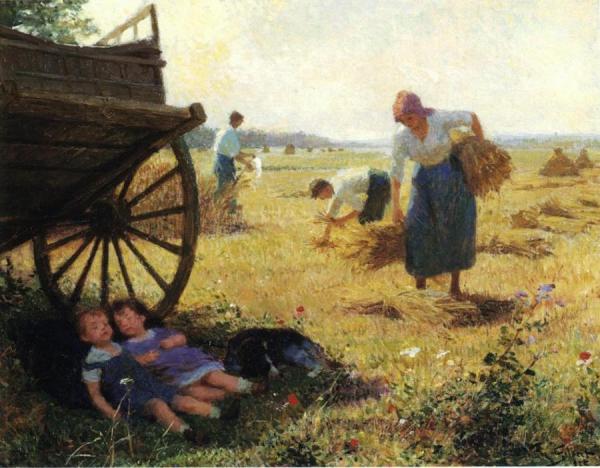 Haymaking by Victor Gabriel Gilbert