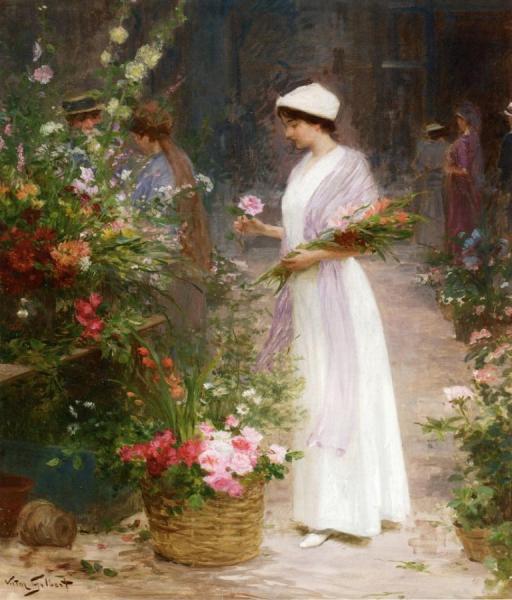 Picking Flowers by Victor Gabriel Gilbert