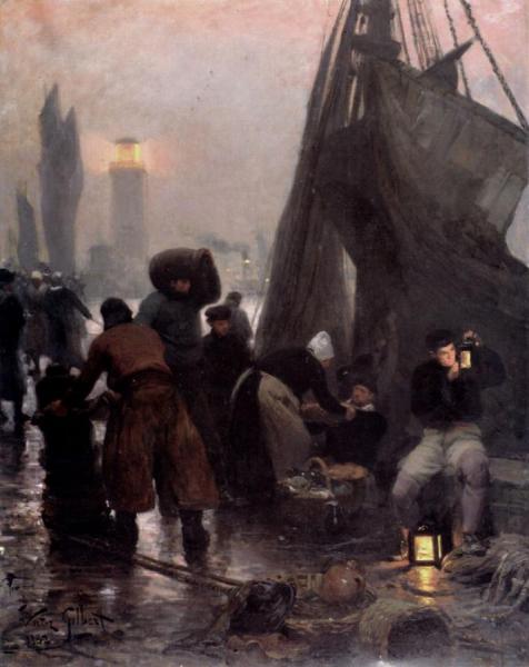 Preparing For Departure, London by Victor Gabriel Gilbert