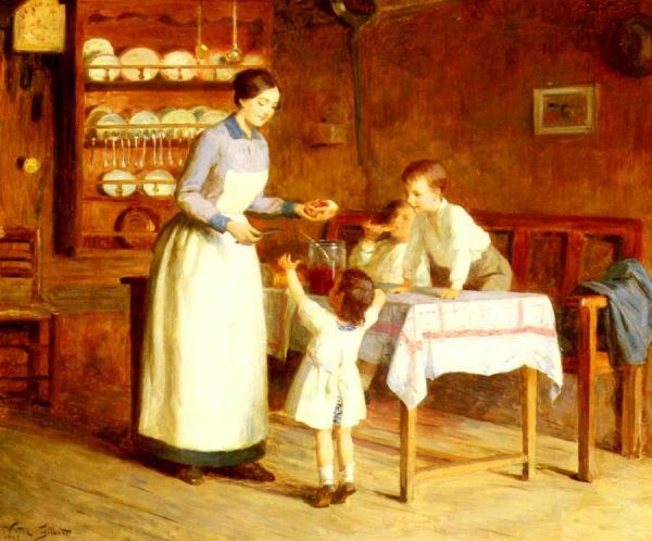 The Children's Taste by Victor Gabriel Gilbert Oil Painting Reproductions