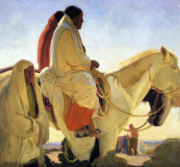 Fiesta Day by Victor Higgins Oil Painting Reproductions