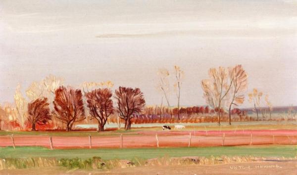 Pastoral Landscape by Victor Higgins Oil Painting Reproductions