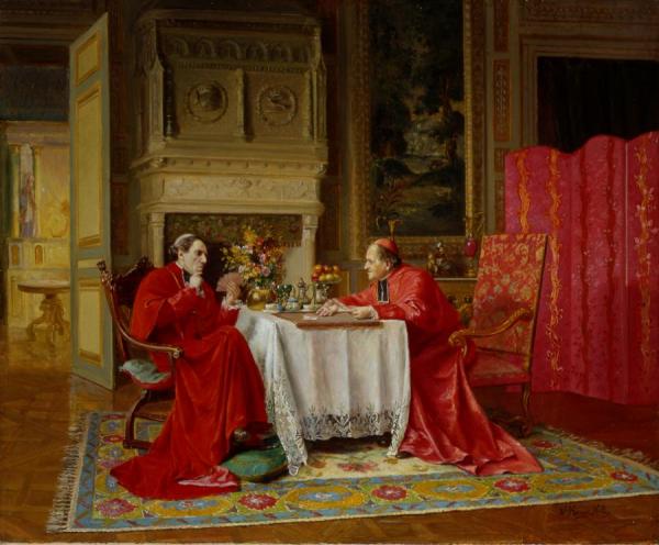 Playing Cards by Victor Marais-milton Oil Painting Reproductions