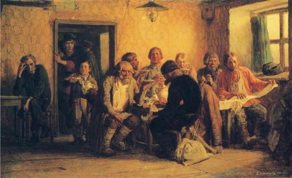 Victor Mikhail Vasnetsov Tea-drinking In A Tavern
