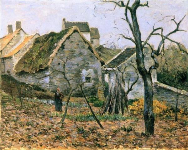 Garden In The Village by Victor Vignon