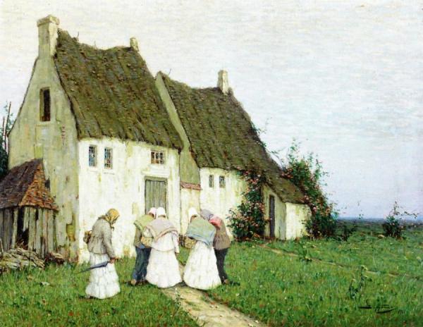 Returning From The Market by Viktor Ivanovich Zarubin