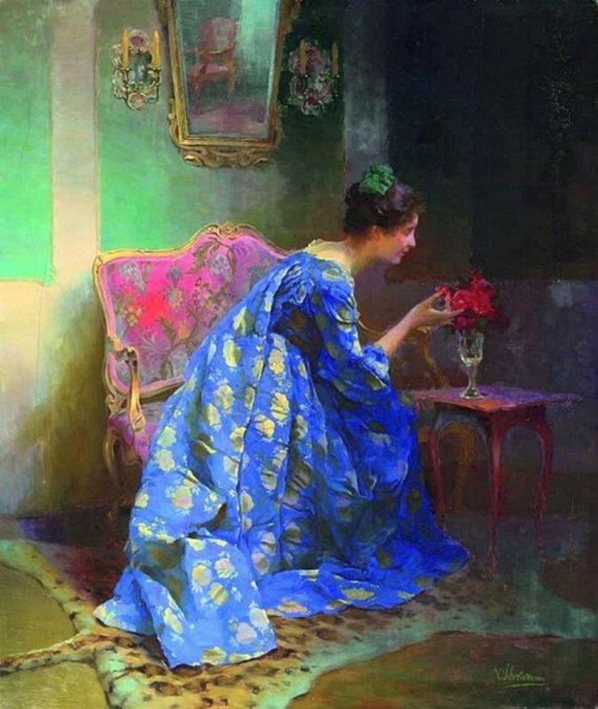 Perfect Scent by Viktor Schramm Oil Painting Reproductions