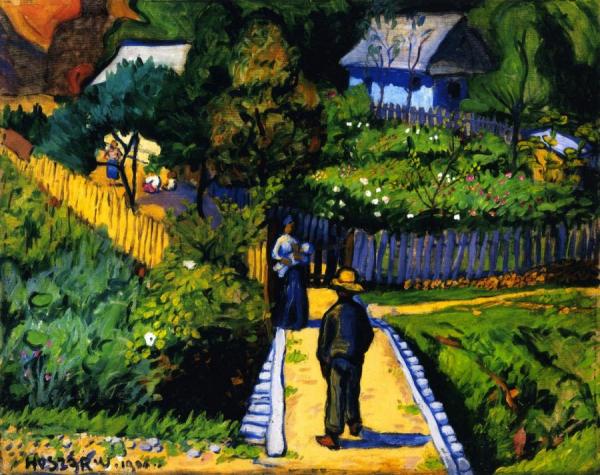 In The Garden by Vilmos Huszár