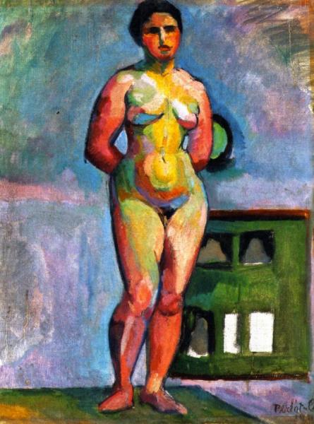 Female Nude by Vilmos Perlrott-csaba