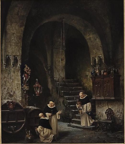 Monks In The Wine Cellar by Vincent Stoltenberg Lerche