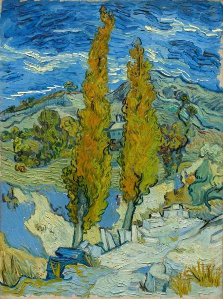 Poplars At Saint-rémy, 1889 by Vincent Van Gogh