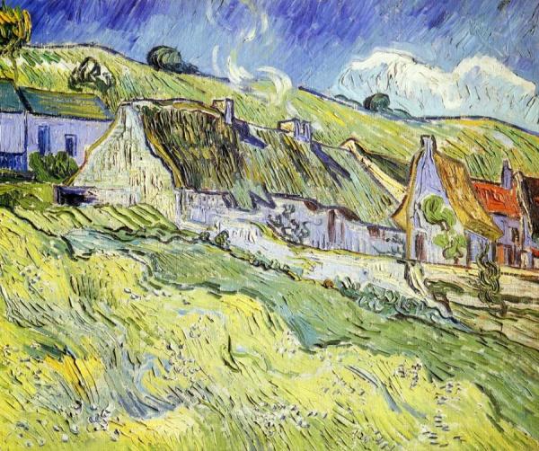 A Group Of Cottages by Vincent Van Gogh