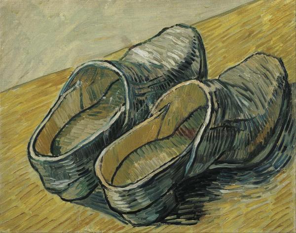A Pair Of Leather Clogs by Vincent Van Gogh