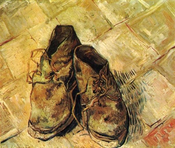 A Pair Of Shoes by Vincent Van Gogh