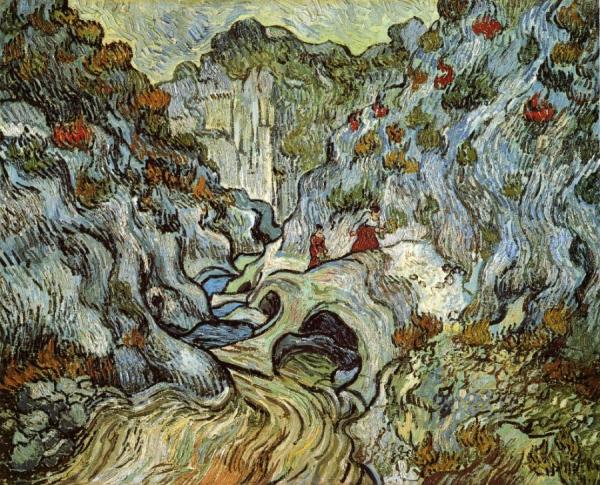 A Path Through A Ravine by Vincent Van Gogh