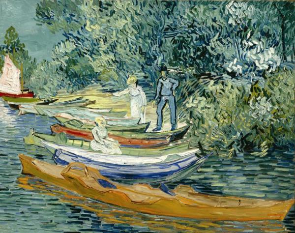 Bank Of The Oise At Auvers,1890 by Vincent Van Gogh