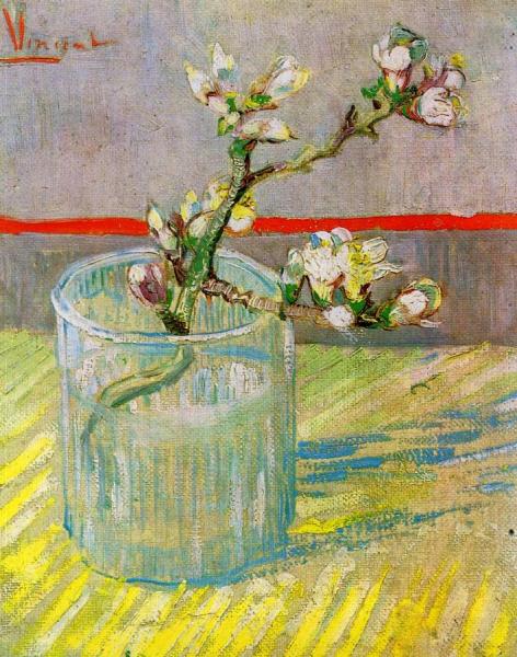 Vincent Van Gogh Blossoming Almond Branch In A Glass