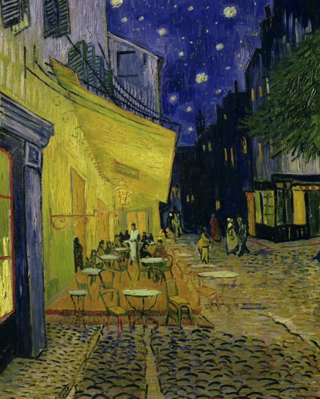 Cafe Terrace, Place Du Forum, Arles, 1888 by Vincent Van Gogh