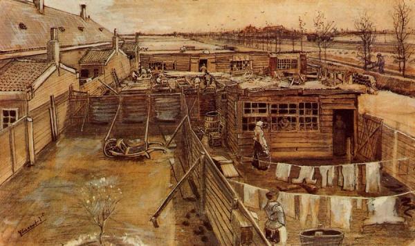 Carpenter's Workshop, Seen From The Artist's Studio by Vincent Van Gogh