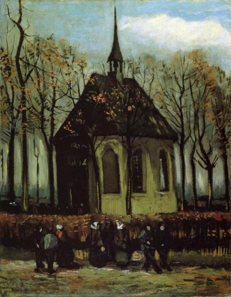 Chapel At Nuenen by Vincent Van Gogh Oil Painting Reproductions