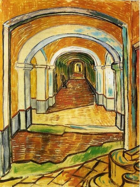 Corridor In Saint-paul Hospital by Vincent Van Gogh