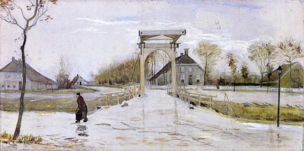 Drawbridge In Nieuw-amsterdam by Vincent Van Gogh Oil Painting Reproductions
