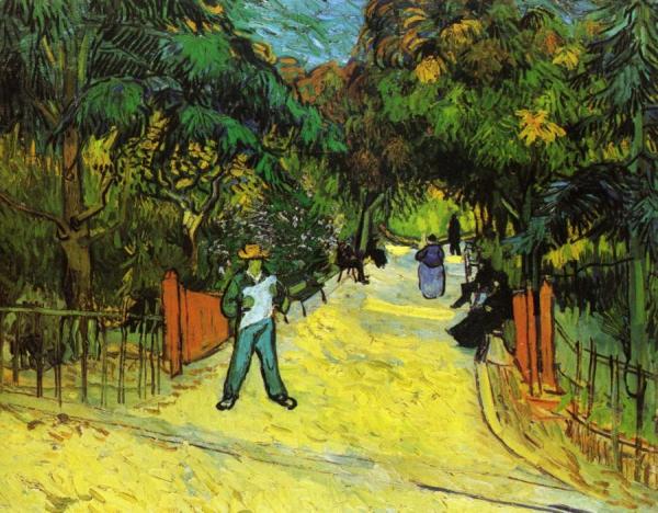 Entrance To The Public Park In Arles by Vincent Van Gogh