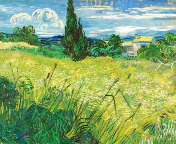 Green Field by Vincent Van Gogh