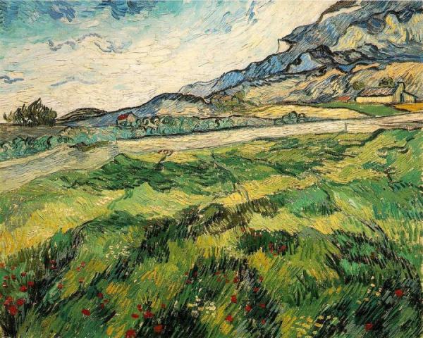 Green Wheat Field by Vincent Van Gogh