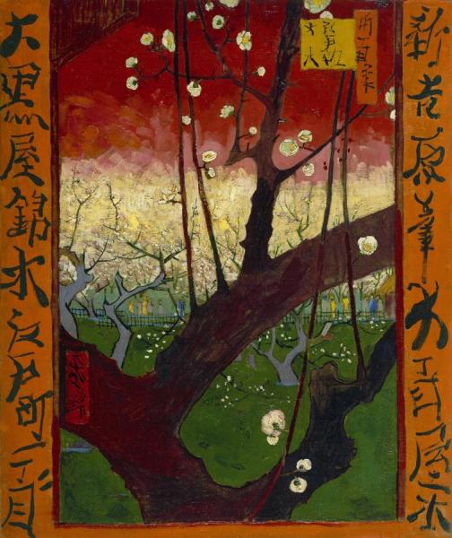Japonaiserie (after Hiroshige) by Vincent Van Gogh