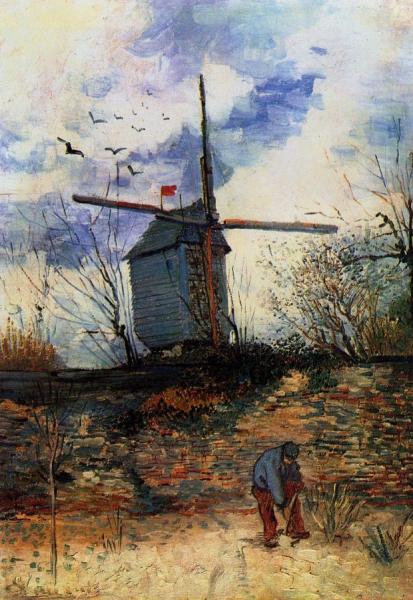 Le Moulin De La Galette by Vincent Van Gogh