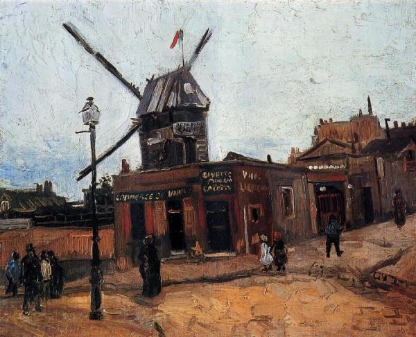 Le Moulin De La Galette by Vincent Van Gogh