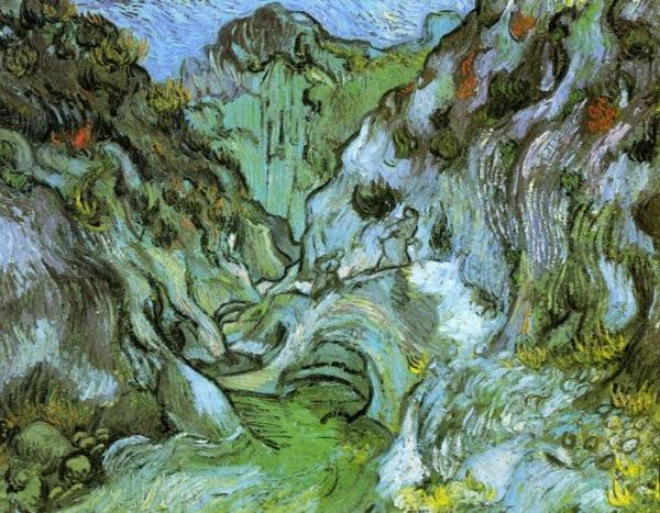 Le Peiroulets Ravine by Vincent Van Gogh