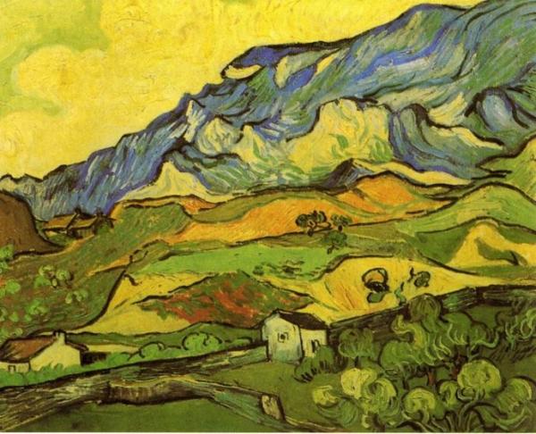 Les Alpilles, Mountain Landscape Near South-reme by Vincent Van Gogh