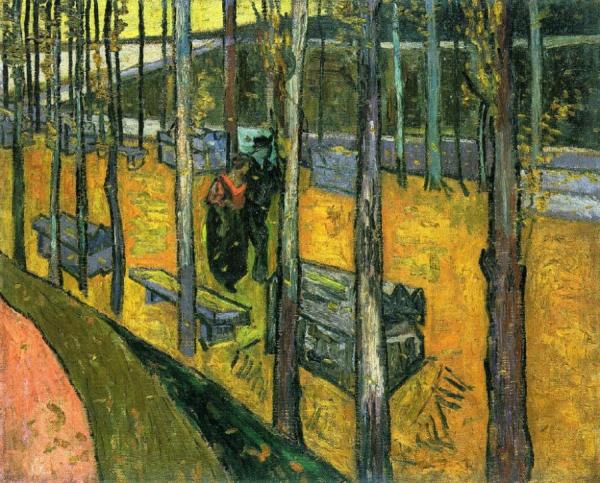Les Alychamps, Autumn by Vincent Van Gogh Oil Painting Reproductions