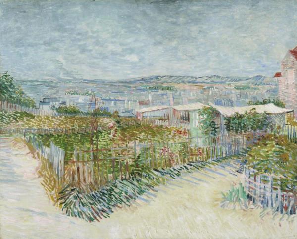 Montmartre:behind The Moulin De La Galette by Vincent Van Gogh Oil Painting Reproductions