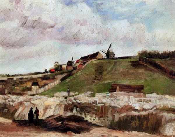Montmartre: The Quarry And Windmills by Vincent Van Gogh Oil Painting Reproductions