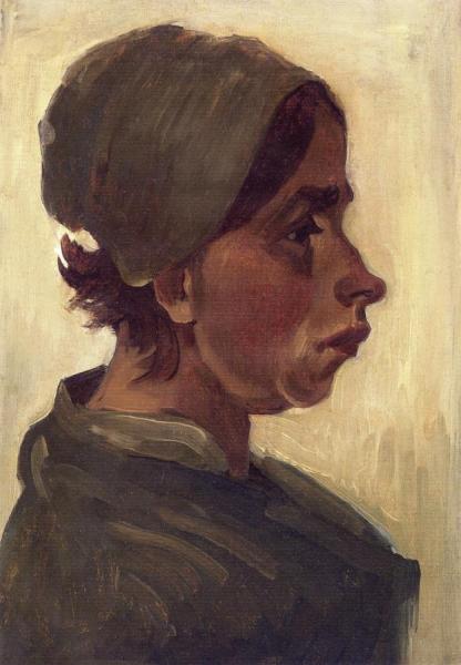 Peasant Woman, Head by Vincent Van Gogh