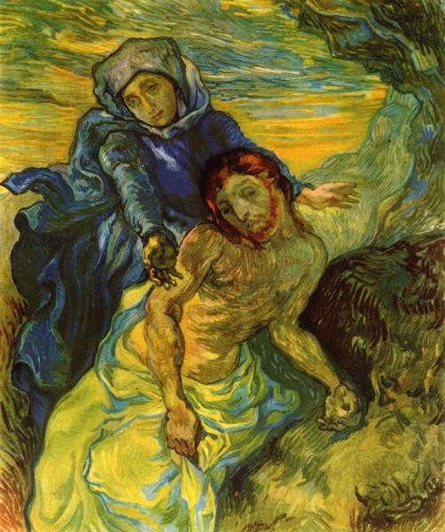 Pieta (after Delacroix) by Vincent Van Gogh