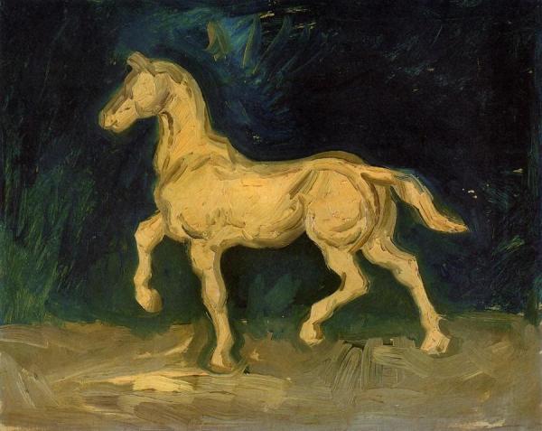 Plaster Statuette Of A Horse by Vincent Van Gogh