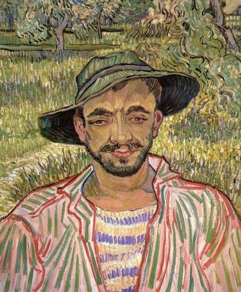 Portrait Of A Young Peasant by Vincent Van Gogh