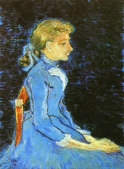 Portrait Of Adeline Ravoux by Vincent Van Gogh