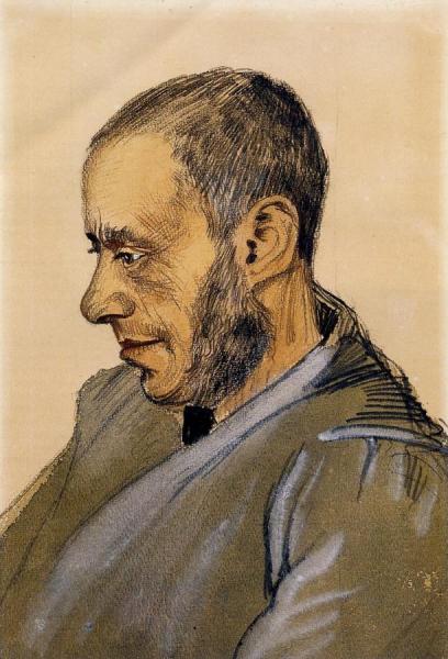 Portrait Of Boekverkoper Blok by Vincent Van Gogh