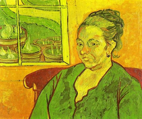 Portrait Of Madame Augustine Roulin by Vincent Van Gogh