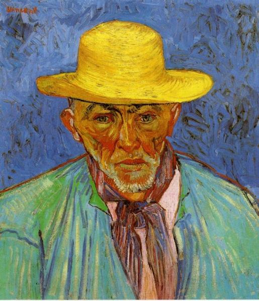 Portrait Of Patience Escalier, Shepherd In Provence by Vincent Van Gogh