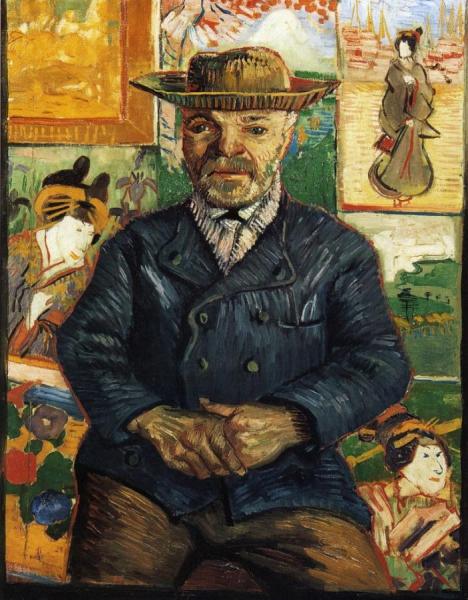 Portrait Of Pere Tanguy by Vincent Van Gogh