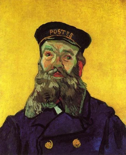 Portrait Of The Postman Joseph Roulin by Vincent Van Gogh
