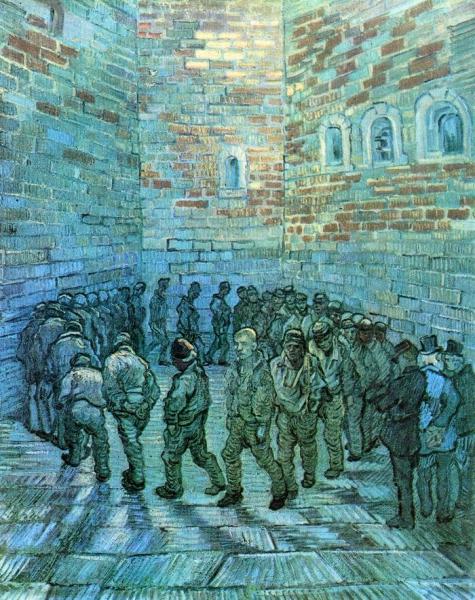 Prisoners Exercising (after Dore) by Vincent Van Gogh