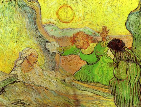 Raising Of Lazarus (after Rembrant) by Vincent Van Gogh