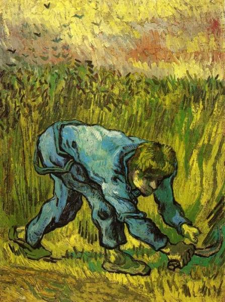 Reaper With Sickle (after Millet) by Vincent Van Gogh
